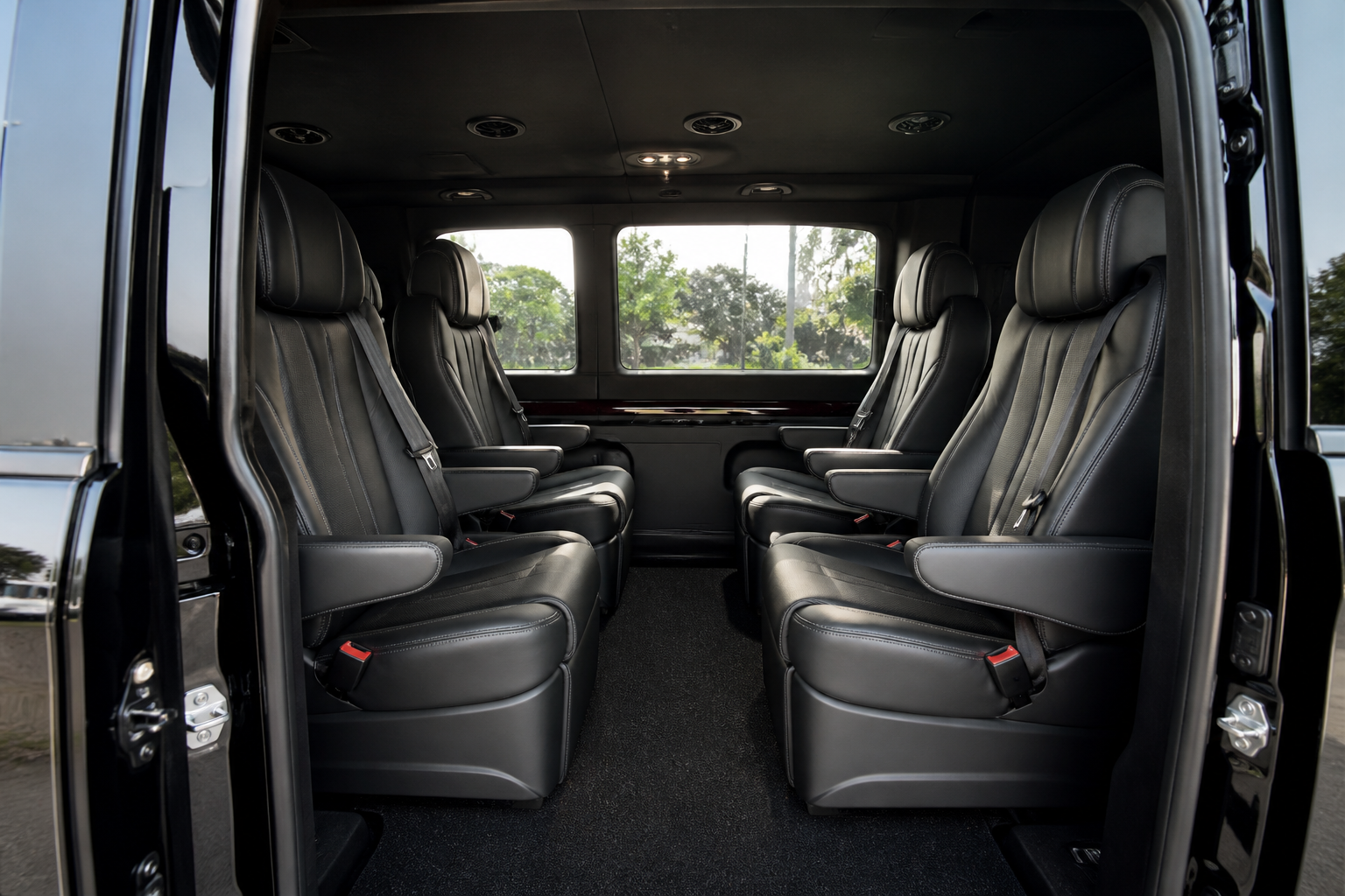 Comfortable van interior